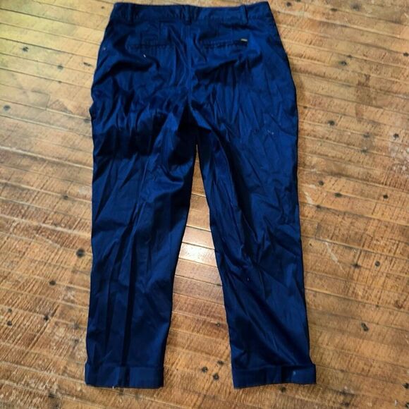 White House Black Market navy blue crop leg contour 6 slacks - Picture 4 of 4